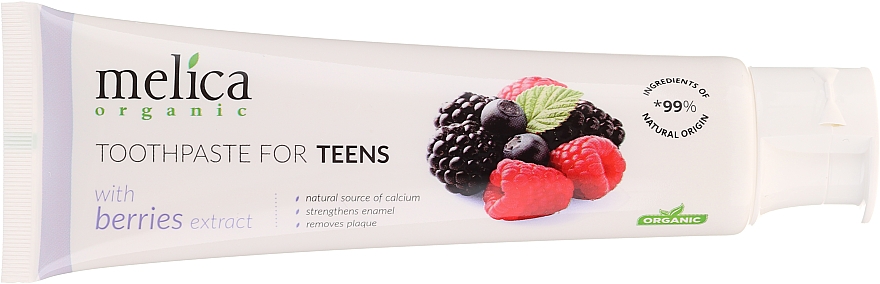Zahnpasta für Jugendliche 6-14 Jahre mit Beerenextrakt - Melica Organic Toothpaste For Teens With Berries Extract — Bild N3