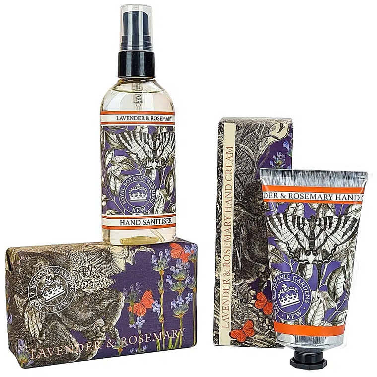 Handpflegeset - The English Soap Company Kew Gardens Lavender & Rosemary Hand Care Gift Box  — Bild N3