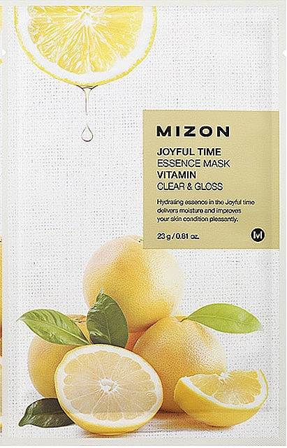 Tuchmaske für das Gesicht mit Vitamin C - Mizon Joyful Time Essence Vitamin C Mask — Bild N1