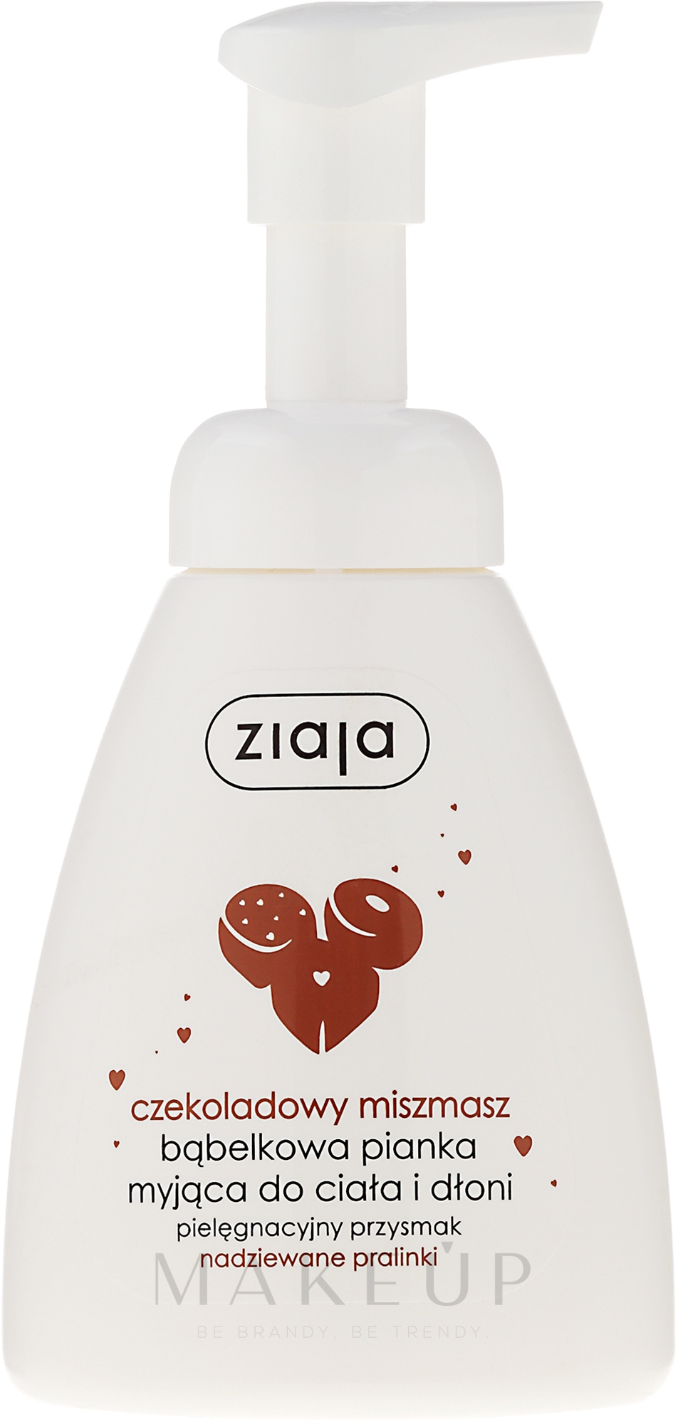 Waschschaum für Körper und Hände mit Schokopralinen Duft - Ziaja — Bild 250 ml