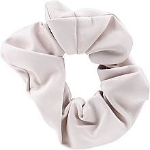 Scrunchie-Haargummi aus Kunstleder beige - Top Choice — Bild N1