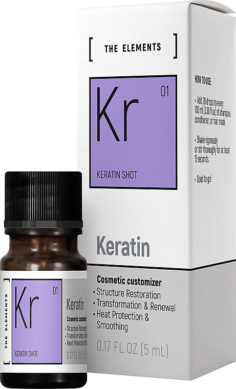 Haarkomplex - Pharma Group Laboratories The Elements Keratin Shot  — Bild N3