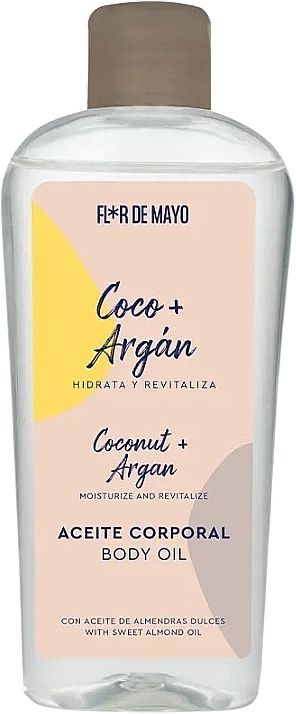 Feuchtigkeitsspendendes Körperöl Kokosnuss und Argan - Flor De Mayo Coconut and Argan Moisturizing Body Oil — Bild N1
