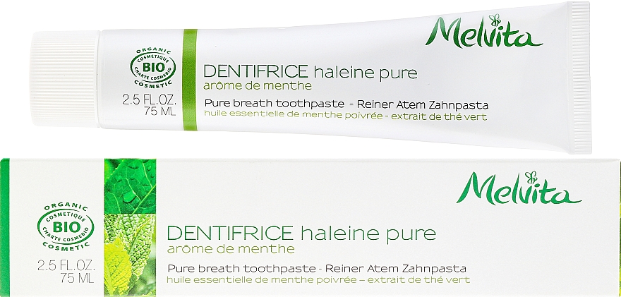 Zahnpasta für den frischen Atem - Melvita Dentifrice Pure Breath Toothpaste — Bild N1