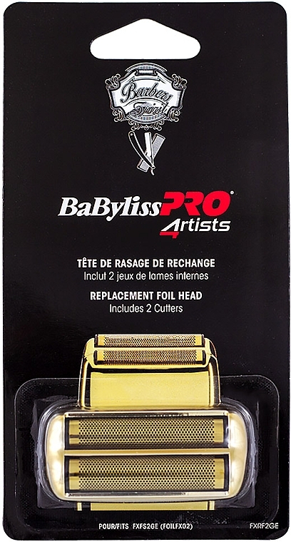 Ersatznetz + Rasiermesser FXFS2GE - Babyliss Pro 4ARTIST Replacement Foli Head Gold — Bild N1