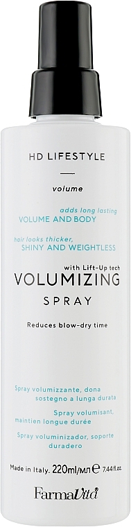 Volumengebendes Spray mit mittlerem Halt - Farmavita Volumizing Spray — Bild N1