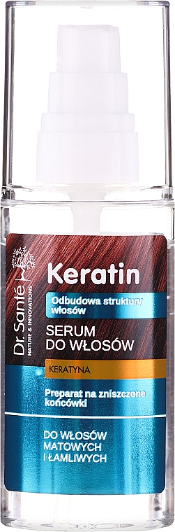 Serum für stumpfes und sprödes Haar mit Keratin - Dr. Sante Keratin — Bild N2