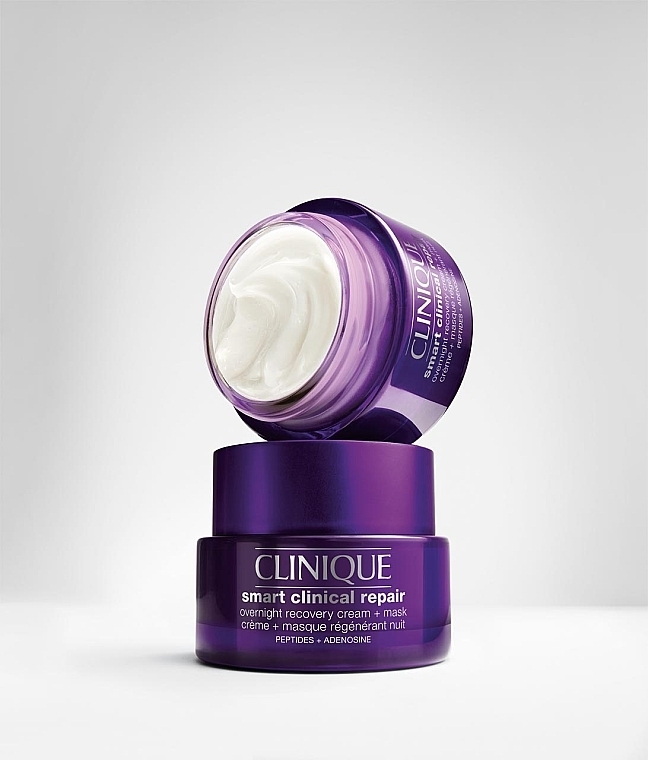 Regenerierende Gesichtsmaske-Creme für die Nacht	 - Clinique Smart Clinical Repair Overnight Recovery Cream + Mask — Bild N2