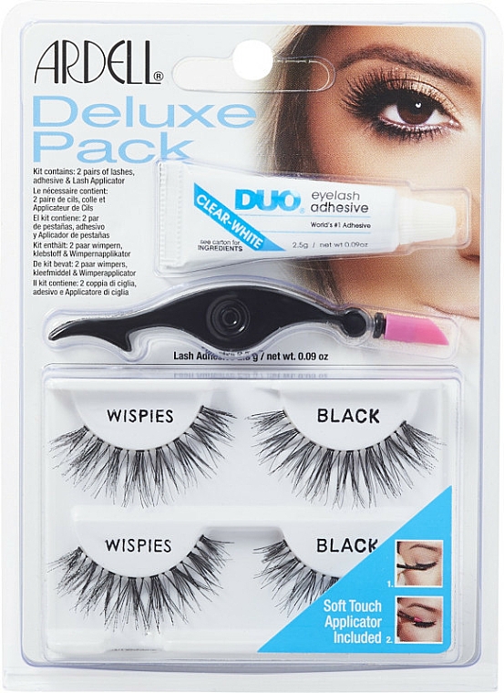 Set Künstliche Wimpern - Ardell Deluxe Pack Wispies with Applicator — Bild N1