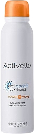 Deospray Antitranspirant - Oriflame Activelle Power Move  — Bild N1