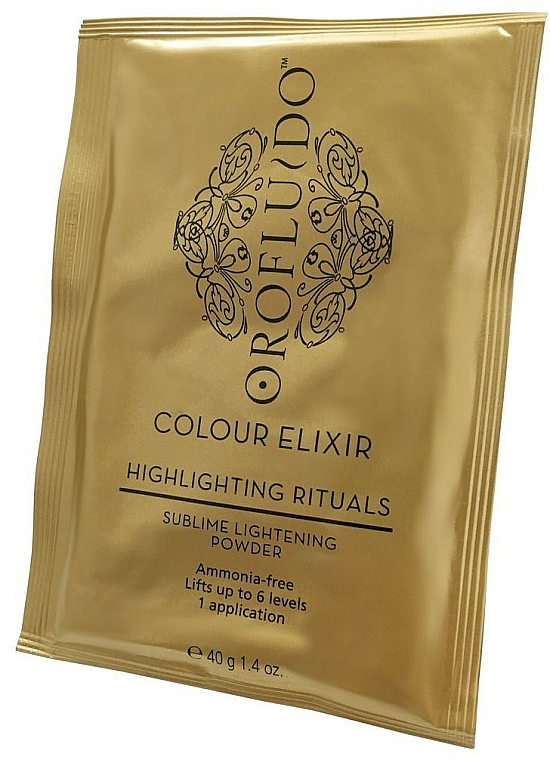 Aufhellender ammoniakfreier Haarpuder - Orofluido Highlighting Rituals Sublime Lightening Powder — Bild N2