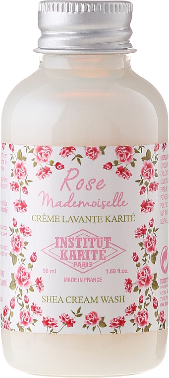 Duschcreme mit Sheabutter - Institut Karite Rose Mademoiselle Shea Cream Wash (Mini) — Bild N1