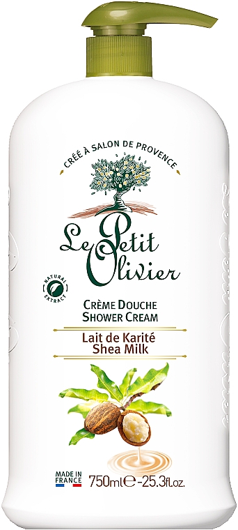 Duschcreme mit Spender Shea-Milch - Le Petit Olivier Extra Gentle Shea Milk Shower Creams