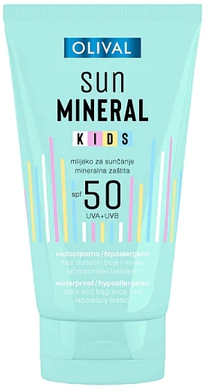 Sonnenschutz-Körpermilch für Babys SPF 50 - Olival Sun Mineral Kids Milk SPF 50 — Bild N1