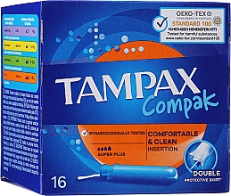 Düfte, Parfümerie und Kosmetik Tampons mit Applikator 16 St. - Tampax Compak Super Plus