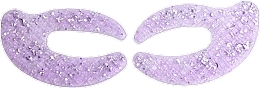 Hydrogelpads für die Augenpartie mit Glitzer - IDC Institute C Shaped Glitter Hydrogel Eye Pad Purple — Bild N2