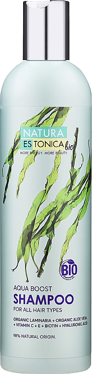 Feuchtigkeitsspendendes Shampoo für feines, coloriertes Haar - Natura Estonica Aqua Boos Shampoo