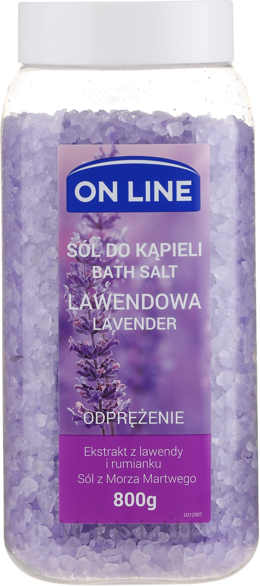 Badesalze mit Lavendelextrakt - On Line Bath Lavender Salt — Bild 800 g