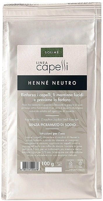 Henna für Haare - Solime Capelli Henne Neutro — Bild N1