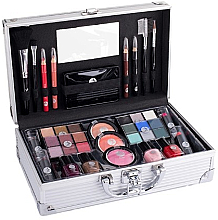 Düfte, Parfümerie und Kosmetik Kosmetikkoffer - Cosmetic 2K Fabulous Beauty Train Case Complete Makeup Palette