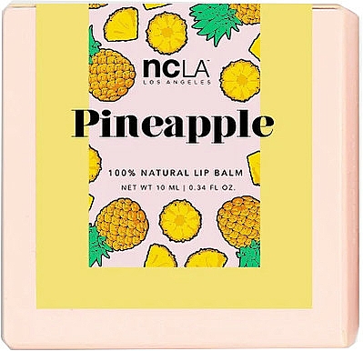 Natürlicher pflegender Lippenbalsam Ananas mit Kokosöl, Shea-, Kakao- und Avocadobutter - NCLA Beauty Balm Babe Pineapple Lip Balm — Bild N3