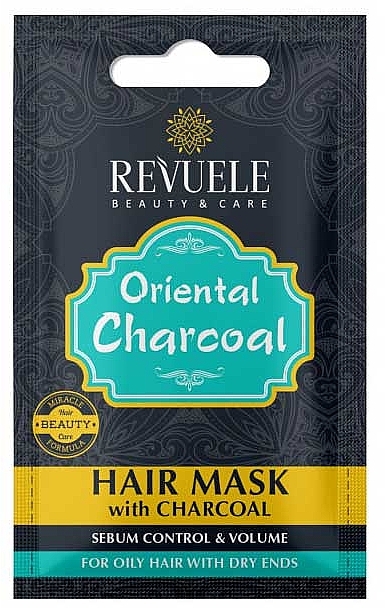 Haarmaske mit Kohle - Revuele Oriental Charcoal Hair Mask — Bild N1