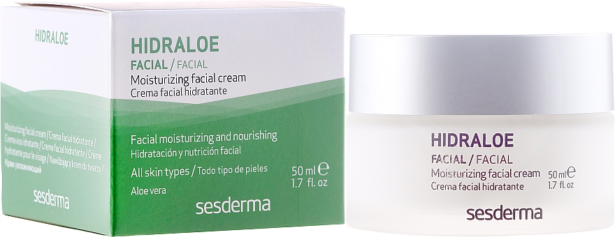 Feuchtigkeitsspendende Gesichtscreme - SesDerma Laboratories Hidraloe Moisturizing Face Cream — Bild N1