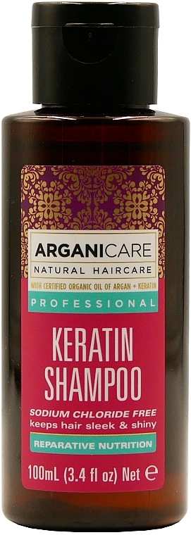 Natürliches Shampoo mit Keratin  - Arganicare Hair Shampoo with Keratin  — Bild N1