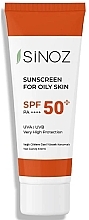 Düfte, Parfümerie und Kosmetik Sonnenschutzcreme für fettige Haut SPF 50+  - Sinoz Sebum Balance Fluid Sunscreen for Oily Skin SPF50+ 