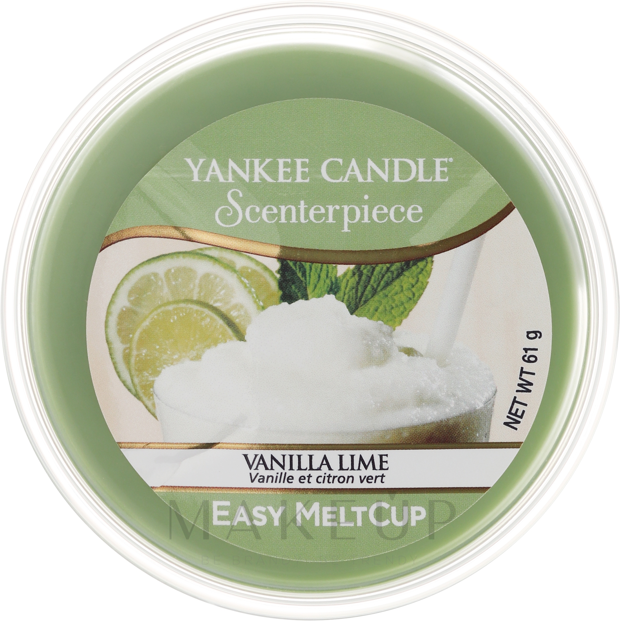 Tart-Duftwachs Vanilla Lime - Yankee Candle Vanilla Lime Melt Cup — Bild 61 g
