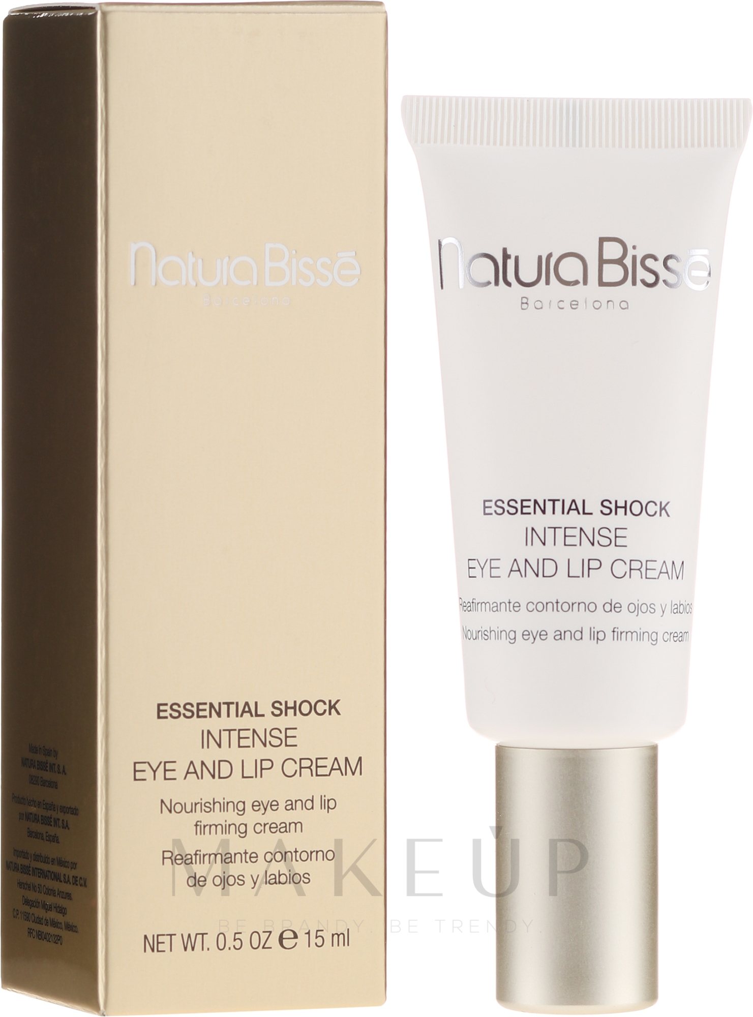 Intensiv pflegende und straffende Augen- und Lippenkonturcreme SPF 15 - Natura Bisse Essential Shock Intense Eye and Lip Treatment SPF15 — Bild 15 ml