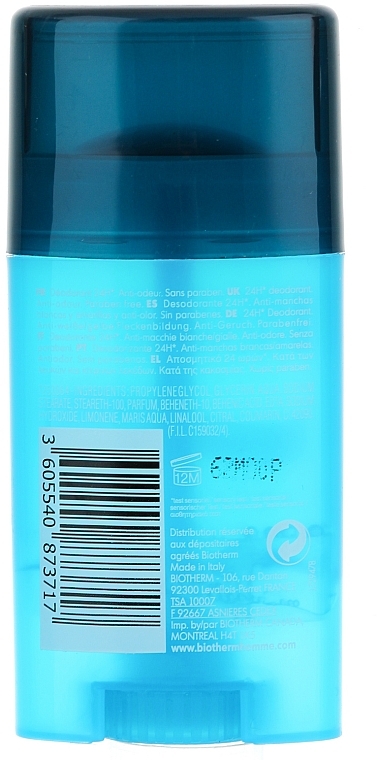 Deostick - Biotherm Homme Aquafitness Deodorant Soin 24H — Foto N2