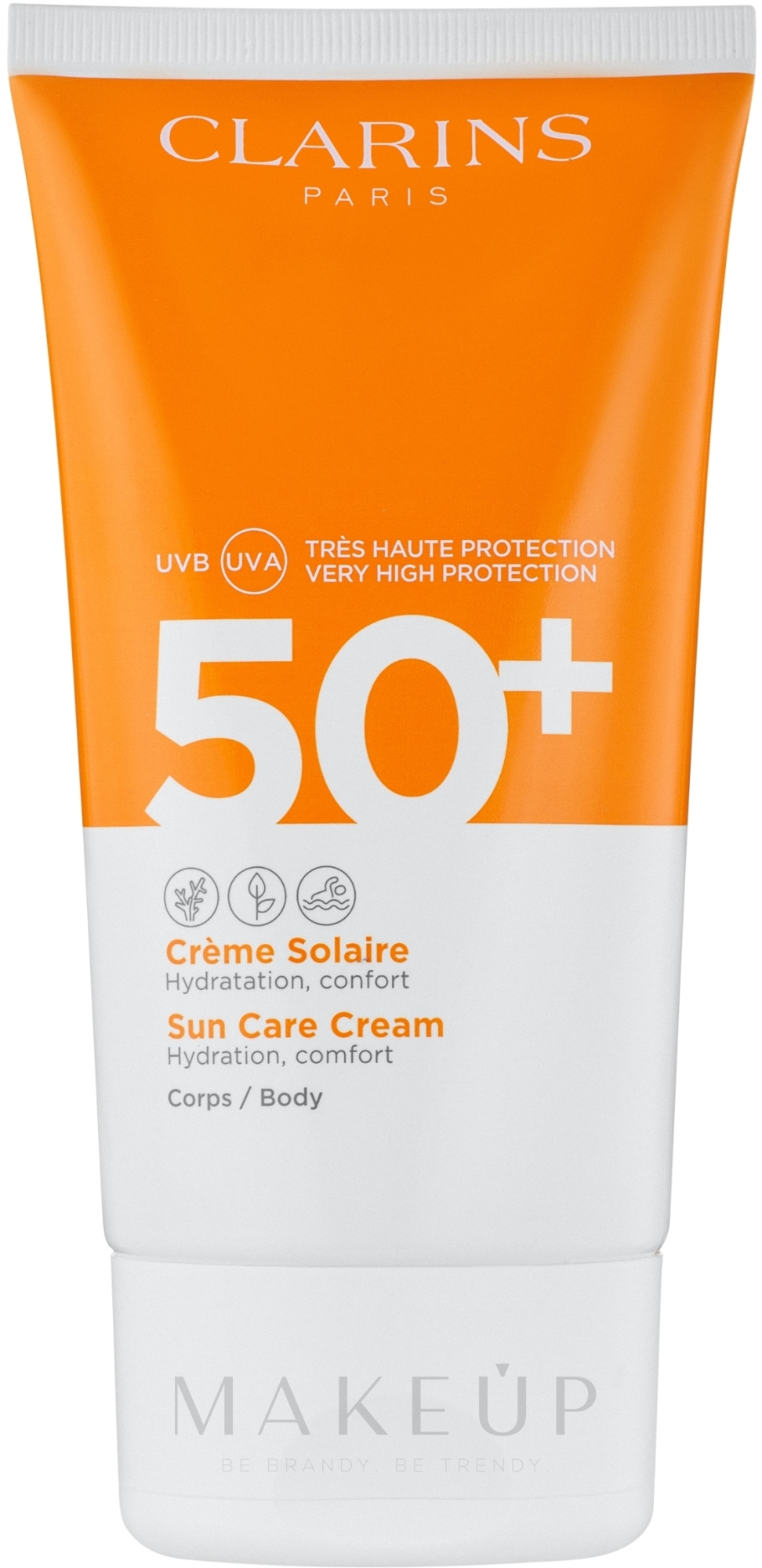 Sonnenschutzcreme Hydratante SPF 50+ - Clarins Solaire Corps Hydratante Cream SPF 50+ — Bild 150 ml