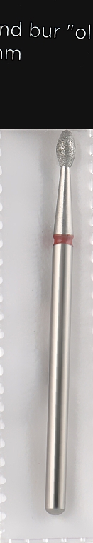 Diamant-Nagelfräser in Tropfenform 2,3 mm rot - Head The Beauty Tools — Bild N1