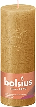 Düfte, Parfümerie und Kosmetik Stumpenkerze Rustic honiggelb 190/68 mm - Bolsius Candle Rustic Shine