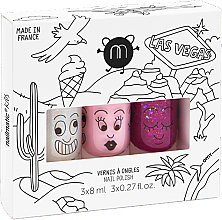 Düfte, Parfümerie und Kosmetik Set - Nailmatic Las Vegas Kids Set (nail/polish/3x8ml)