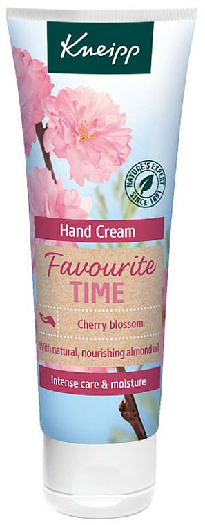 Intensiv pflegende und weichmachende Handcreme mit Kirschblüte - Kneipp Favourite Time Cherry Blossom Hand Cream — Bild N1