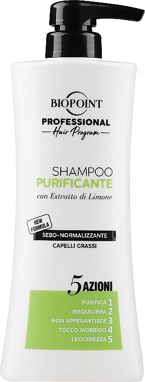 Shampoo für fettiges Haar - Biopoint Shampoo Purificante — Bild N1