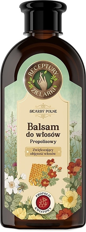 Haarbalsam für mehr Volumen mit Propolis und Blumen - Receptury Zielarki Skarby Polne — Bild N1