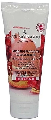 Hand- und Körpercreme mit Granatapfel und Kokosnuss - Primo Bagno Pomegranate Coconut Hand & Body Cream — Bild N1