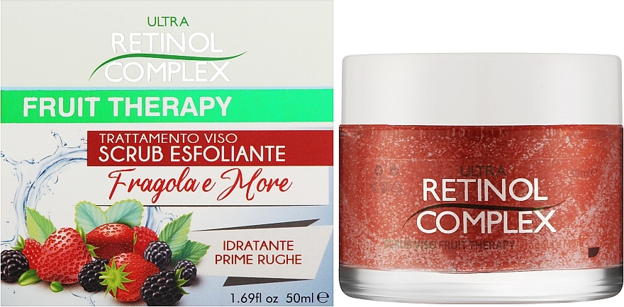 Gesichtspeeling - Retinol Complex Fruit Therapy Strawberry Exfoliating Face Scrub — Bild N2