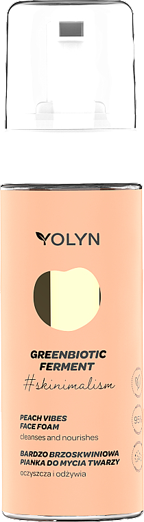 GESCHENK! Gesichtswaschschaum Pfirsich  - Yolyn #skinimalism Peach Vibes Face Foam — Bild N1