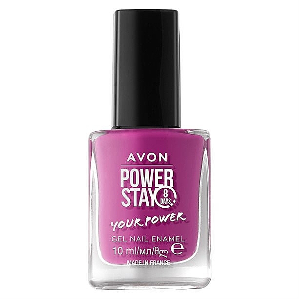 Nagellack mit Gelformel - Avon Power Stay 8 Days Your Power Gel Nail Enamel — Bild N1