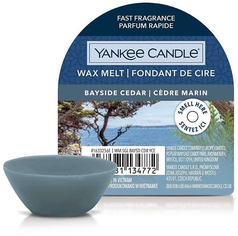 Aromatisches Wachs - Yankee Candle Wax Melt Bayside Cedar — Bild N1