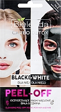 Düfte, Parfümerie und Kosmetik Weiße und schwarze Peel-Off-Maske für Frauen und Männer mit Aktivkohle - Bielenda Carbo Detox Black & White Mask