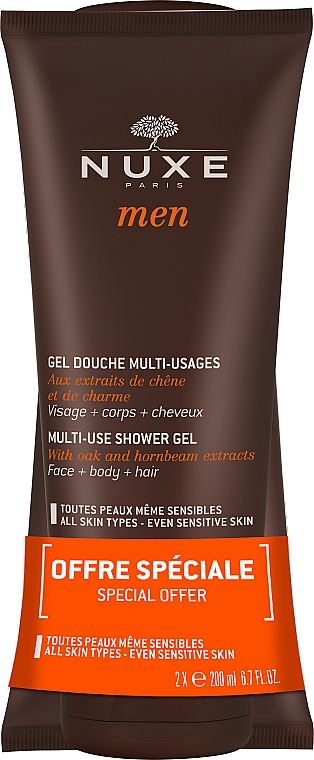 Multifunktions-Duschgel für Herren Duo-Pack - Nuxe Men Multi-Use (2x200ml) — Bild N1