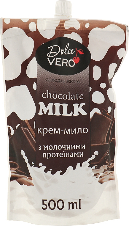 Flüssige Cremeseife mit Milchproteinen - Dolce Vero Chocolate Milk (Doypack) — Bild N1