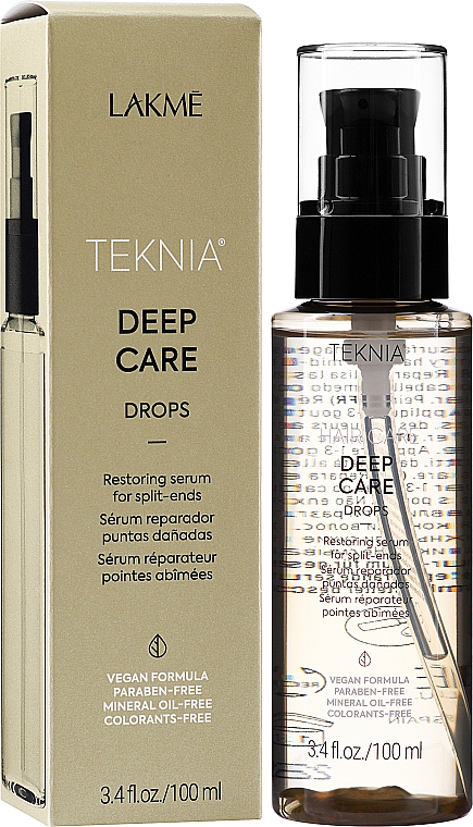 Revitalisierendes Serum für Haarspitzen - Lakme Teknia Deep Care Drops — Bild N2