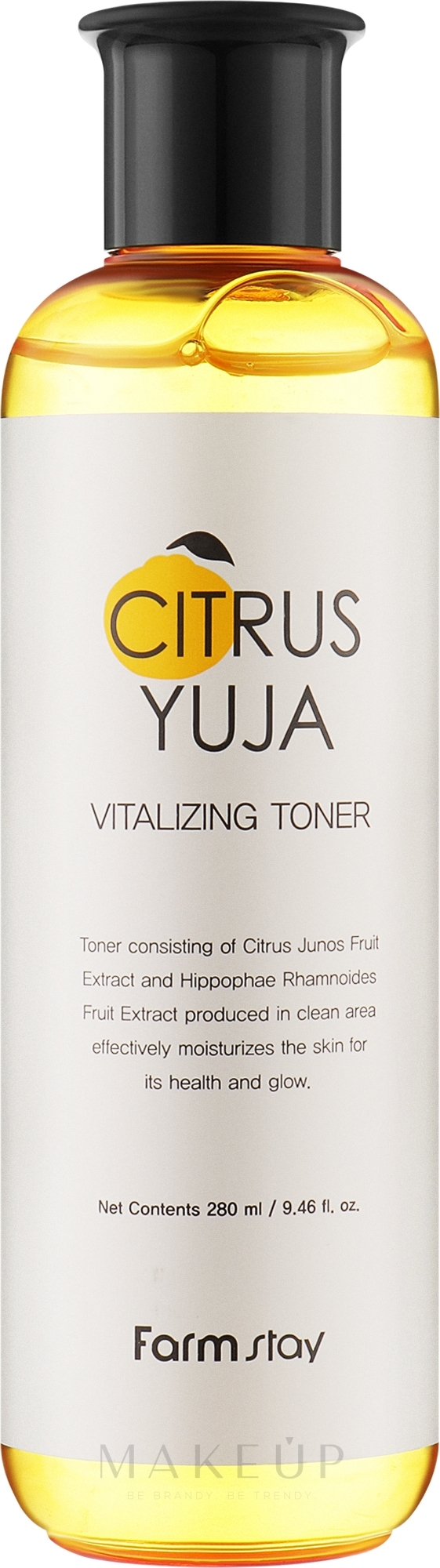 Toner mit Yuzu-Extrakt - FarmStay Citrus Yuja Vitalizing Toner — Bild 280 ml