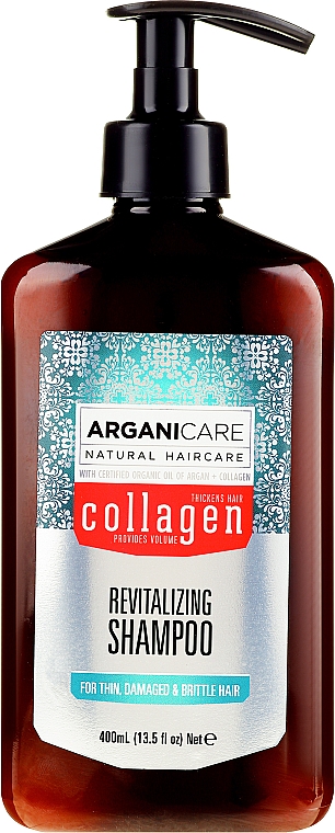 Revitalisierendes Shampoo mit Kollagen und Arganöl - Arganicare Collagen Revitalizing Shampoo — Bild N1